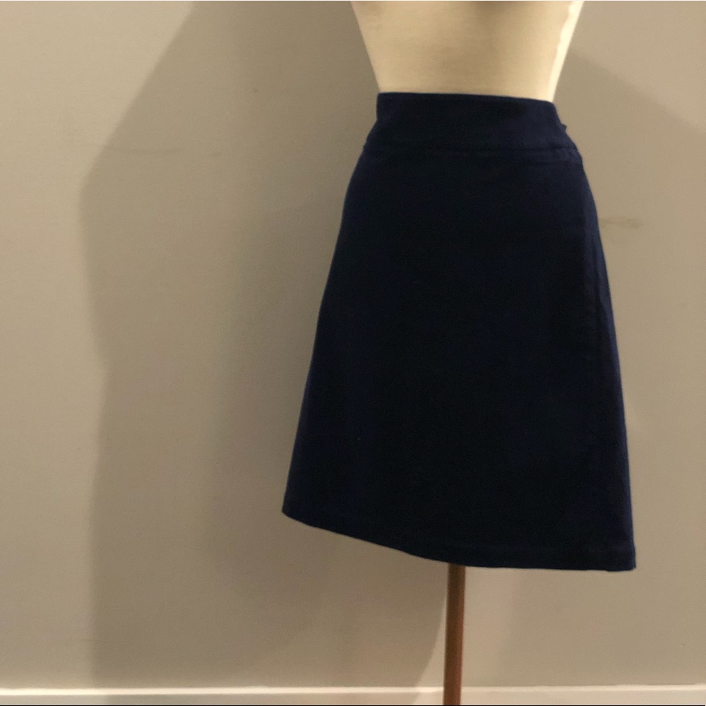 Talbots Navy Corduroy Skirt